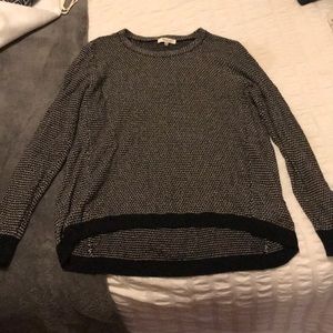 Black and white sweater